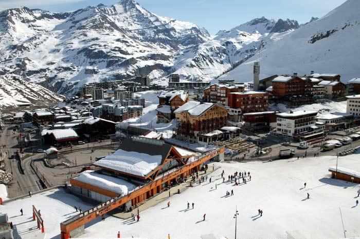 Tignes, France ski slopes